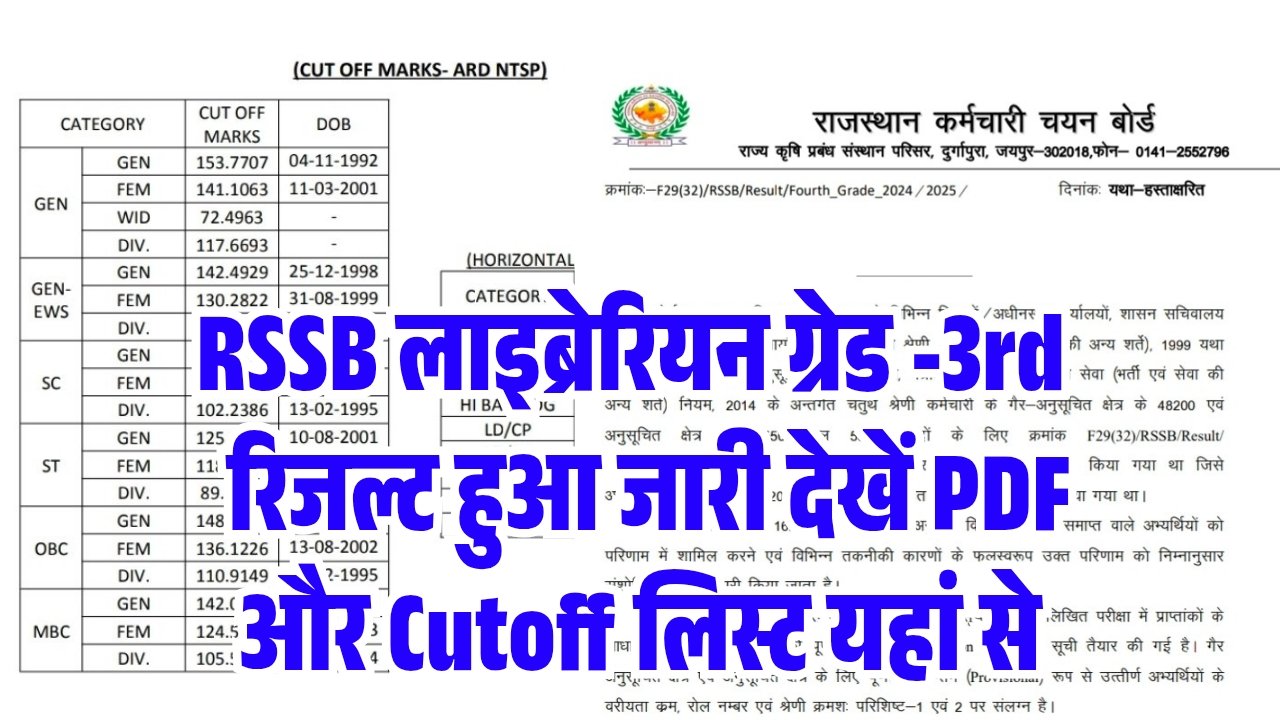 RSSB Librarian Grade 3rd Final Result 2026